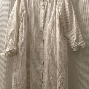 Linen long shirt / duster
